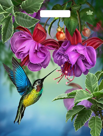 Колибри в цветах НОВИНКА