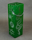 Коробка новогодняя мгк Змея на зеленом 1,5кг/ТП/70