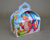 Коробка новогодняя картон Сундучок Драконьи радости 1кг/ТП/250