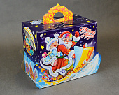 Коробка новогодняя мгк Дед Мороз на Снегоходе 2,5кг/П/