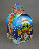 Коробка новогодняя картон Будильник 1,5кг/А/140