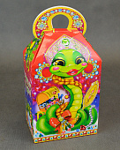 Коробка новогодняя картон Змейка красавица 1,1кг/Е/225