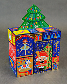 Коробка новогодняя картон Подарок Щелкунчик 1кг/П/