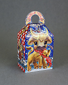 Коробка новогодняя картон Символ года Бык 1кг//Е