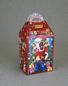 Коробка новогодняя мгк Бычок года 1,2кг//Е