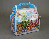 Коробка новогодняя мгк Ларец Праздник у зверят 1,2кг/ТП/50